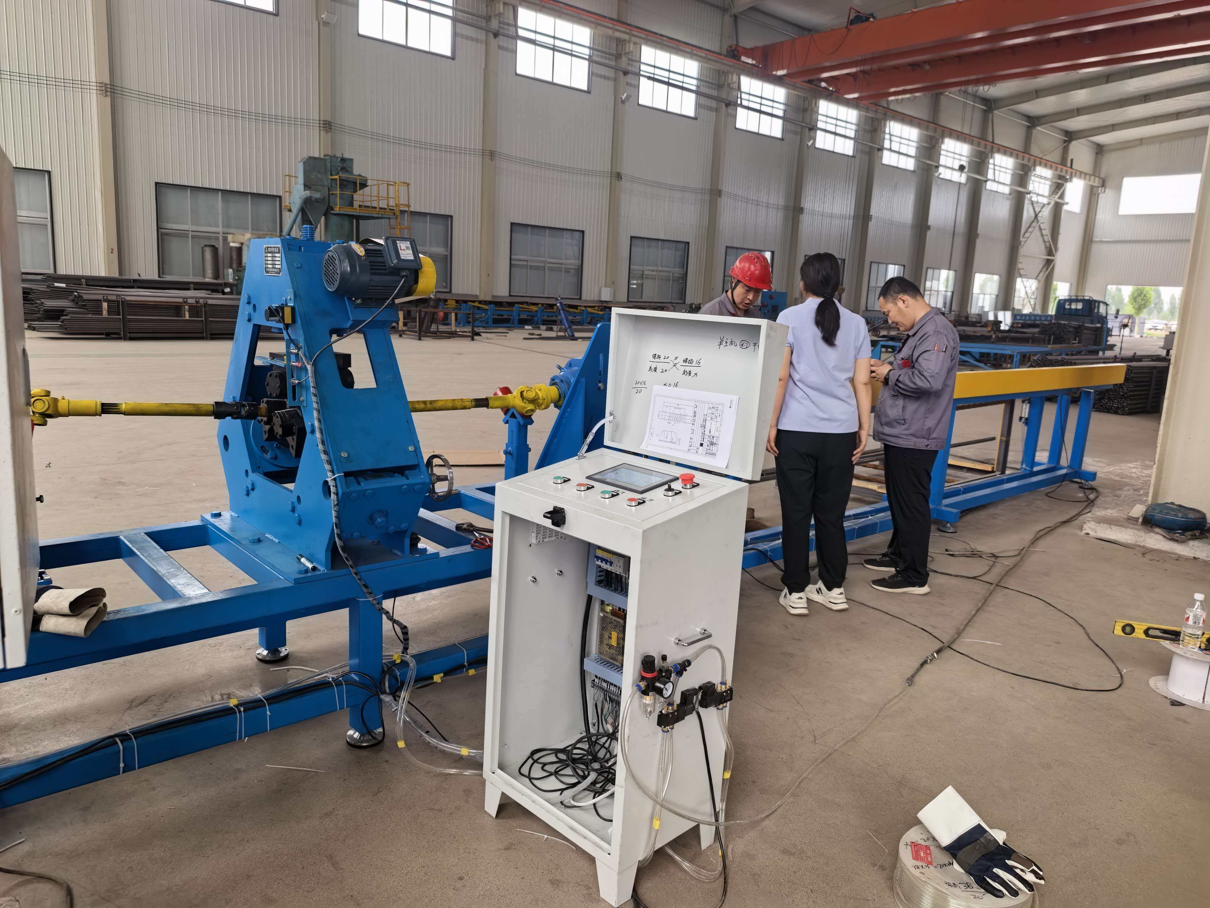 螺纹钢管加工机床（现货供应），螺旋槽管生产线供应